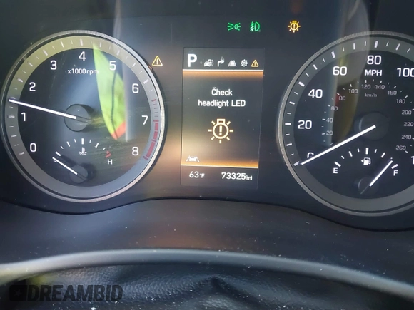 2019 Hyundai Tucson Ultimate with VIN KM8J3CAL2KU903389, listed as a IAAI auction lot 41421264 with 73,326 mi miles. Bid and sale history available at carsss.com. Image 7.