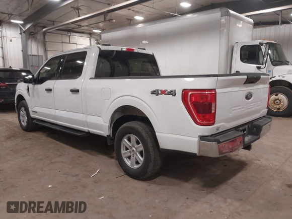 2023 Ford F-150 XL with VIN 1FTFW1ED6PFC14587, listed as a IAAI auction lot 41827273 with 87,267 mi miles. Bid and sale history available at carsss.com. Image 3.