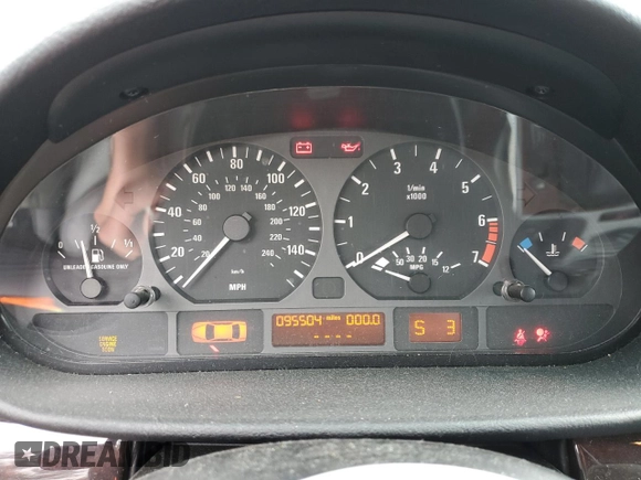 2003 BMW 3 Series 325i with VIN WBAEV33403KL83340, listed as a Copart auction lot 42205315 with 95,504 mi miles and Salvage Title. Bid and sale history available at carsss.com. Image 9.