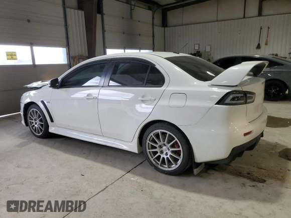 2015 Mitsubishi Lancer Evolution GSR with VIN JA32W8FV0FU016272, listed as a Copart auction lot 50517395 with 89,318 mi miles and Salvage Title. Bid and sale history available at carsss.com. Image 2.