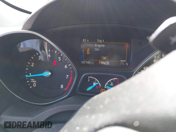 2017 Ford Escape SE with VIN 1FMCU9G94HUE80554, listed as a IAAI auction lot 42039491 with 57,145 mi miles. Bid and sale history available at carsss.com. Image 7.