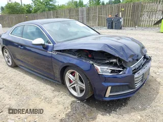 2018 Audi S5 Premium Plus z VIN WAUP4AF52JA080003, wystawiony jako IAAI lot #42311736 z przebiegiem 88 645 mil mil oraz . Historia ofert i sprzedaży dostępna na DreamBid. Obrazek 1.