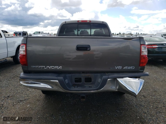2006 Toyota Tundra SR5 with VIN 5TBBT44196S475221, listed as a Copart auction lot 45376545 with 189,323 mi miles and Salvage Title. Bid and sale history available at carsss.com. Image 6.