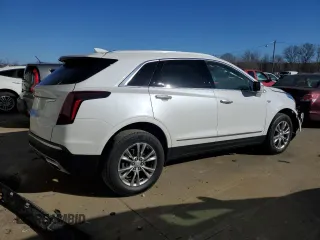 2021 Cadillac XT5 FWD Premium Luxury with VIN 1GYKNCRS0MZ198199, listed as a Copart auction lot 83595494 with 27,923 mi miles and Salvage Title. Bid and sale history available at carsss.com. Image 3.