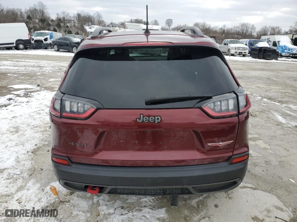 2019 Jeep Cherokee Trailhawk with VIN 1C4PJMBX6KD311666, listed as a Copart auction lot 45935065 with 60,014 mi miles and Salvage Title. Bid and sale history available at carsss.com. Image 6.