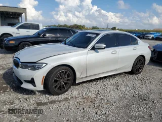 2021 BMW 3 Series 330i with VIN 3MW5R1J01M8B90237, listed as a Copart auction lot 50456685 with 44,152 mi miles and Non Repairable. Bid and sale history available at carsss.com. Image 1.