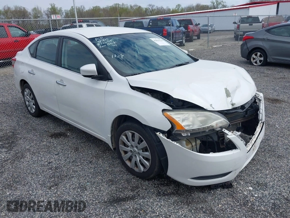 2014 Nissan Sentra S with VIN 3N1AB7AP3EL642177, listed as a IAAI auction lot 42022129 with 153,289 mi miles and . Bid and sale history available at DreamBid. Image 1.
