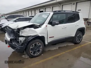 2016 Jeep Renegade Trailhawk with VIN ZACCJBCT0GPD44623, listed as a Copart auction lot 55585215 with 128,699 mi miles and Salvage title. Bid and sale history available at DreamBid. Image 1.