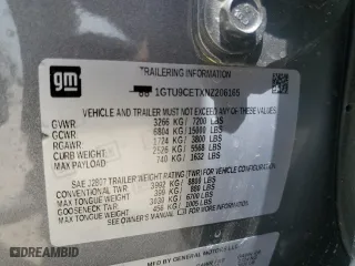 2022 GMC Sierra 1500 Limited Elevation with VIN 1GTU9CETXNZ206165, listed as a Copart auction lot 52747375 with 52,607 mi miles and Salvage Title. Bid and sale history available at carsss.com. Image 12.
