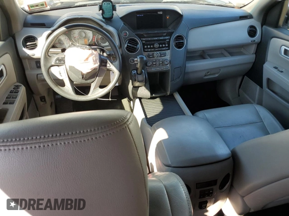 2015 Honda Pilot LX with VIN 5FNYF4H21FB051080, listed as a Copart auction lot 49046355 with 122,252 mi miles and Salvage Title. Bid and sale history available at DreamBid. Image 8.
