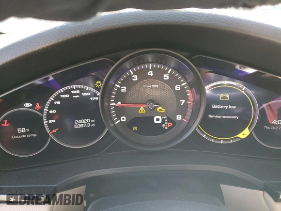 2019 Porsche Cayenne z VIN WP1AA2AY2KDA19287, wystawiony jako Copart lot #49833655 z przebiegiem 24 020 mil mil oraz Szkoda całkowita • Salvage title. Historia ofert i sprzedaży dostępna na DreamBid. Obrazek 9.
