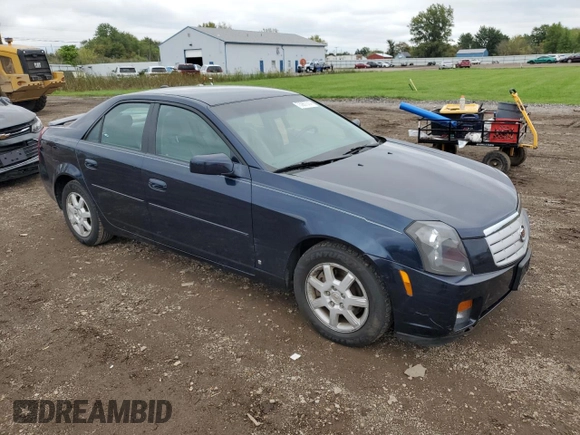 2007 Cadillac CTS with VIN 1G6DM57T470105320, listed as a Copart auction lot 73967314 with 73,551 mi miles and Salvage Title. Bid and sale history available at carsss.com. Image 4.