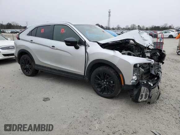 2024 Mitsubishi Eclipse Cross LE z VIN JA4ATVAA0RZ001751, wystawiony jako Copart lot #45748665 z przebiegiem 56 751 mil mil oraz Szkoda całkowita • Salvage title. Historia ofert i sprzedaży dostępna na DreamBid. Obrazek 4.