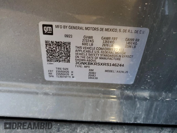 2024 Chevrolet Blazer RS с VIN 3GNKBKRSXRS146244, выставлен на аукционе Copart как лот 62094145 с пробегом 12 036 миль миль и Списание • Salvage title. История ставок и продаж доступна на DreamBid. Изображение 14.