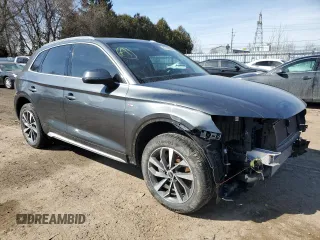 2022 Audi Q5 S line Premium Plus with VIN WA1EAAFY2N2028782, listed as a Copart auction lot 47129965 with 59,354 mi miles and Salvage Title. Bid and sale history available at carsss.com. Image 4.