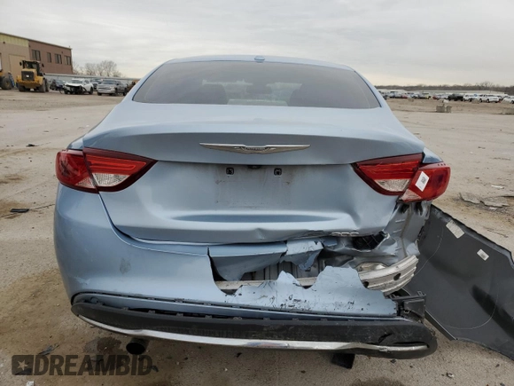2015 Chrysler 200 Limited with VIN 1C3CCCAB6FN686177, listed as a Copart auction lot 50207935 with 132,861 mi miles and Salvage Title. Bid and sale history available at carsss.com. Image 6.