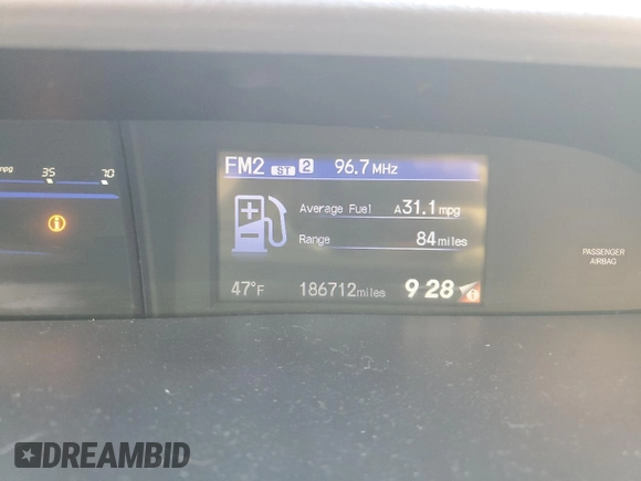 2014 Honda Civic Sedan LX with VIN 2HGFB2F55EH506012, listed as a Copart auction lot 45542855 with 186,712 mi miles and Salvage Title. Bid and sale history available at carsss.com. Image 9.
