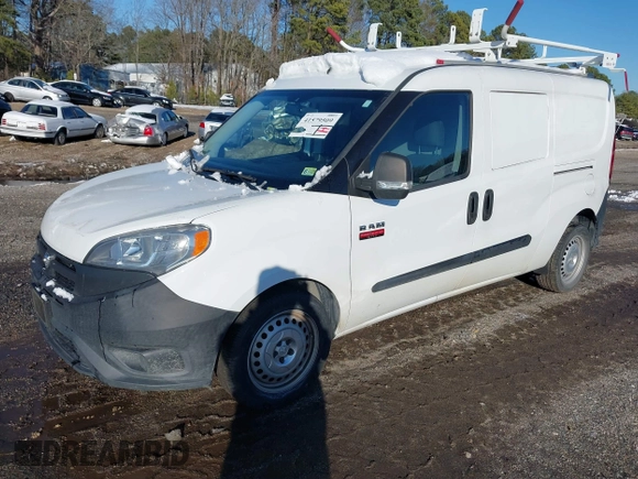 2018 Ram ProMaster City Cargo Van Tradesman with VIN ZFBERFAB2J6L82290, listed as a IAAI auction lot 41579509 with 51,559 mi miles. Bid and sale history available at carsss.com. Image 2.