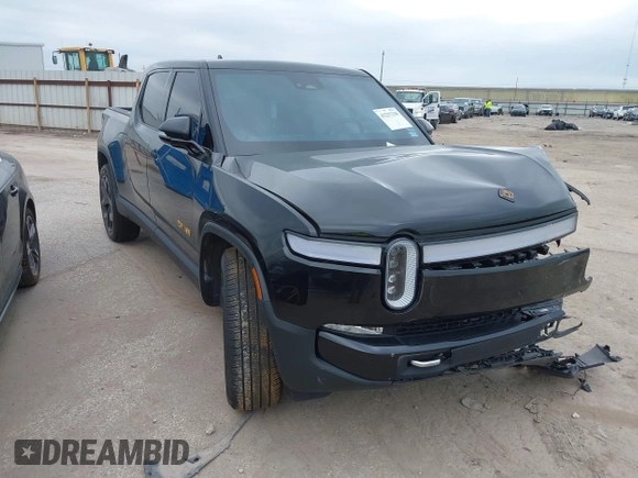2023 Rivian R1T Adventure with VIN 7FCTGAAA2PN023485, listed as a IAAI auction lot 41227330 with 1 mi miles. Bid and sale history available at carsss.com. Image 1.