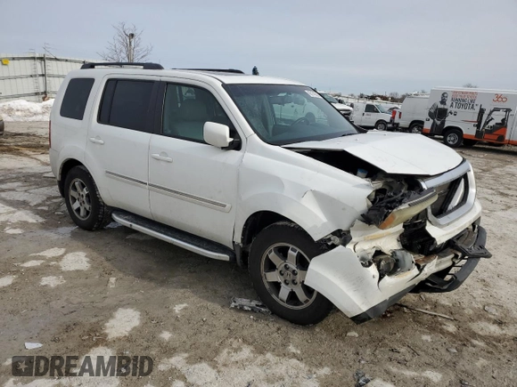 2009 Honda Pilot Touring with VIN 5FNYF48919B032420, listed as a Copart auction lot 43174555 with 183,547 mi miles and Salvage Title. Bid and sale history available at carsss.com. Image 4.