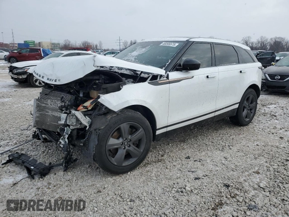 2022 Land Rover Range Rover Velar R-Dynamic S z VIN SALYT2EX7NA329896, wystawiony jako Copart lot #46095575 z przebiegiem 54 878 mil mil oraz Szkoda całkowita • Salvage title. Historia ofert i sprzedaży dostępna na DreamBid. Obrazek 1.