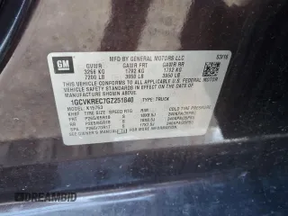 2016 Chevrolet Silverado 1500 LT with VIN 1GCVKREC7GZ251840, listed as a Copart auction lot 87117034 with 112,042 mi miles and Salvage Title. Bid and sale history available at carsss.com. Image 12.