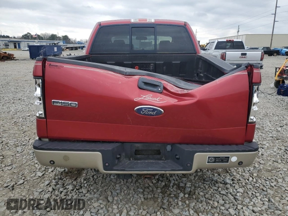 2008 Ford F-150 XLT with VIN 1FTPW12V28FA95908, listed as a Copart auction lot 43431695 with 31,980 mi miles and Salvage Title. Bid and sale history available at carsss.com. Image 6.