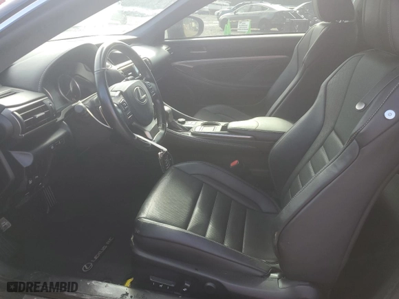 2016 Lexus RC 200t with VIN JTHHA5BC0G5003383, listed as a Copart auction lot 87950755 with 83,000 mi miles and Salvage Title. Bid and sale history available at carsss.com. Image 7.