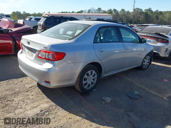 2011 Toyota Corolla L with VIN 2T1BU4EE1BC727312, listed as a IAAI auction lot 41687051 with 154,359 mi miles. Bid and sale history available at carsss.com. Image 4.