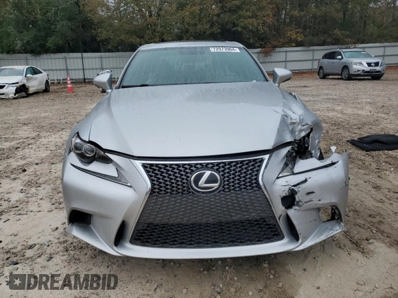 2014 Lexus IS 350 with VIN JTHBE1D20E5010273, listed as a Copart auction lot 43520715 with 197,604 mi miles and Salvage Title. Bid and sale history available at carsss.com. Image 5.