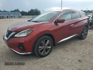 2019 Nissan Murano Platinum with VIN 5N1AZ2MJXKN118261, listed as a Copart auction lot 60264605 with 67,080 mi miles and Salvage title. Bid and sale history available at DreamBid. Image 1.