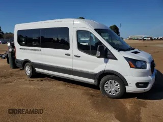 2024 Ford Transit Passenger XL with VIN 1FBAX2C89RKA77582, listed as a Copart auction lot 46699245 with Not Provided miles and Salvage Title. Bid and sale history available at DreamBid. Image 4.