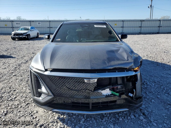 2023 Cadillac LYRIQ RWD Luxury with VIN 1GYKPMRK0PZ001018, listed as a Copart auction lot 49693935 with 47,881 mi miles and Salvage Title. Bid and sale history available at carsss.com. Image 5.