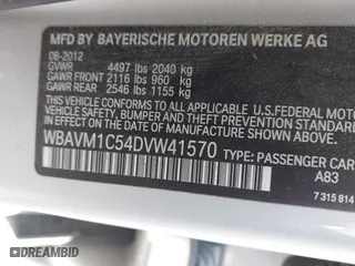 2013 BMW X1 28i with VIN WBAVM1C54DVW41570, listed as a IAAI auction lot 41909262 with 78,225 mi miles. Bid and sale history available at carsss.com. Image 9.