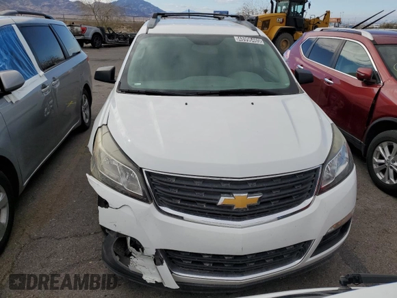 2017 Chevrolet Traverse LS with VIN 1GNKRFKD1HJ206796, listed as a Copart auction lot 48996465 with 0 mi miles and Clean Title. Bid and sale history available at carsss.com. Image 5.
