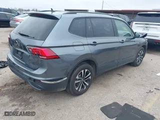 2024 Volkswagen Tiguan S with VIN 3VVRB7AX2RM020784, listed as a IAAI auction lot 41606444 with 16,051 mi miles. Bid and sale history available at carsss.com. Image 4.
