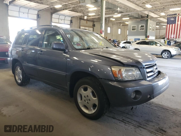 2007 Toyota Highlander w/3rd Row with VIN JTEDP21A970129098, listed as a Copart auction lot 55512315 with 187,344 mi miles and Salvage title. Bid and sale history available at DreamBid. Image 4.