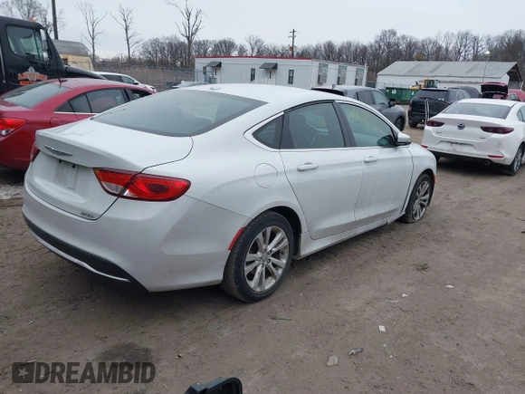 2015 Chrysler 200 Limited with VIN 1C3CCCAB7FN582927, listed as a IAAI auction lot 41613852 with 133,578 mi miles and . Bid and sale history available at DreamBid. Image 4.