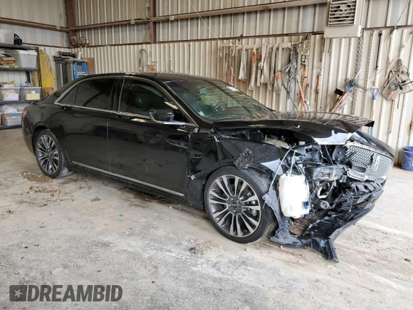 2017 Lincoln Continental Select with VIN 1LN6L9SK0H5608762, listed as a Copart auction lot 70318234 with 100,140 mi miles and Salvage Title. Bid and sale history available at carsss.com. Image 4.