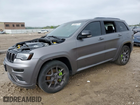 2020 Jeep Grand Cherokee Limited X with VIN 1C4RJFBT8LC215658, listed as a Copart auction lot 53664315 with 47,001 mi miles and Salvage title. Bid and sale history available at DreamBid. Image 1.