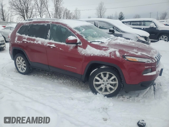 2017 Jeep Cherokee Limited with VIN 1C4PJLDS0HW578049, listed as a Copart auction lot 88270615 with 89,625 mi miles and Clean Title. Bid and sale history available at carsss.com. Image 4.