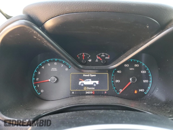 2020 Chevrolet Colorado 4WD LT with VIN 1GCGTCEN9L1251335, listed as a Copart auction lot 48539795 with 34,019 mi miles and Salvage Title. Bid and sale history available at carsss.com. Image 9.