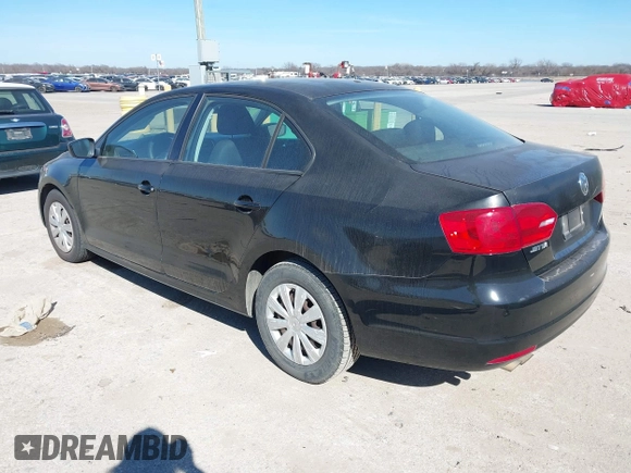 2011 Volkswagen Jetta Sedan S with VIN 3VW2K7AJ9BM069057, listed as a IAAI auction lot 41656285 with 208,001 mi miles. Bid and sale history available at carsss.com. Image 3.