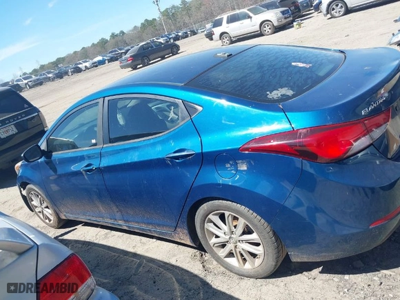 2016 Hyundai Elantra SE with VIN KMHDH4AE4GU606430, listed as a IAAI auction lot 41835376 with 156,827 mi miles. Bid and sale history available at carsss.com. Image 14.