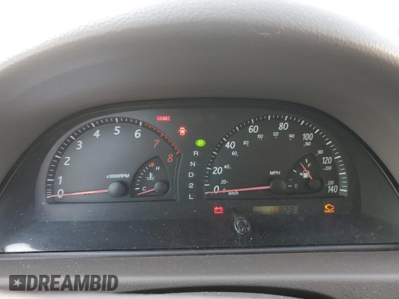 2003 Toyota Camry LE with VIN JTDBE32K930176303, listed as a Copart auction lot 52633565 with 168,231 mi miles and Salvage Title. Bid and sale history available at DreamBid. Image 9.