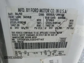 2002 Ford Super Duty F-250 XL with VIN 1FTNF20L52ED47162, listed as a Copart auction lot 79675304 with 216,687 mi miles and Salvage Title. Bid and sale history available at carsss.com. Image 12.