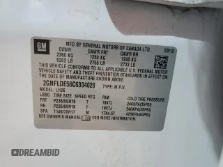 2012 Chevrolet Equinox 1LT z VIN 2GNFLDE56C6304028, wystawiony jako Copart lot #49075795 z przebiegiem 162 402 mil mil oraz Szkoda całkowita • Salvage title. Historia ofert i sprzedaży dostępna na DreamBid. Obrazek 15.