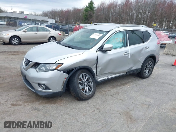 2014 Nissan Rogue SL with VIN 5N1AT2MVXEC776070, listed as a IAAI auction lot 42095967 with 139,566 mi miles. Bid and sale history available at carsss.com. Image 2.
