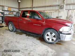 2012 Ram 1500 ST with VIN 1C6RD6FP1CS148080, listed as a Copart auction lot 60081415 with 160,985 mi miles and Salvage title. Bid and sale history available at DreamBid. Image 4.
