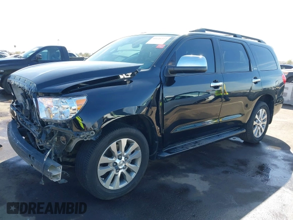 2014 Toyota Sequoia Limited with VIN 5TDKY5G13ES055656, listed as a IAAI auction lot 41616322 with 118,859 mi miles. Bid and sale history available at carsss.com. Image 17.